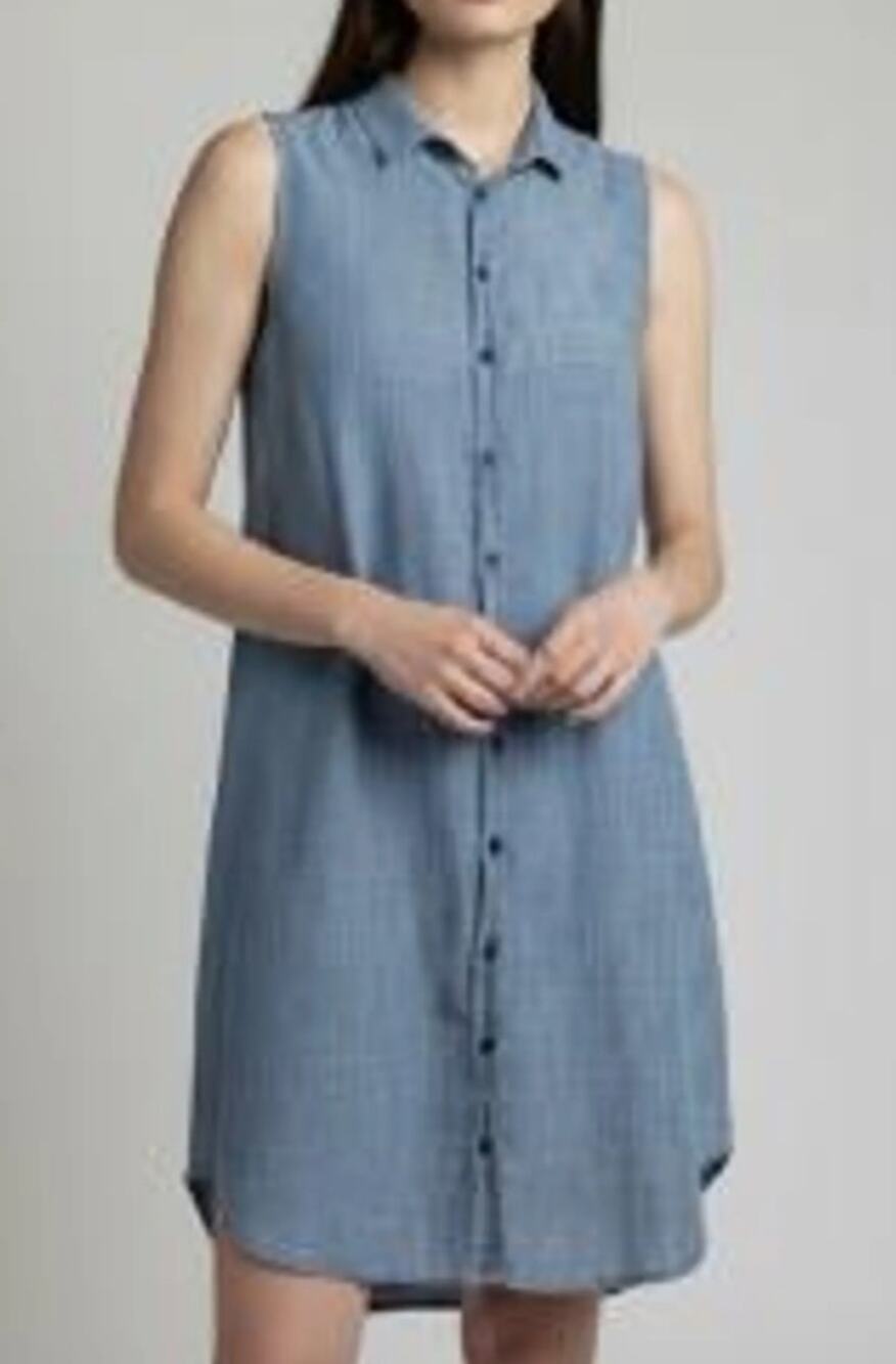CP Shades Chambray Cotton Dress Size Small